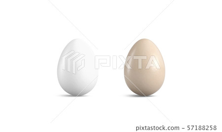 Download Blank Brown And White Easter Egg Mockup Set Stock Illustration 57188258 Pixta