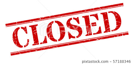 closed stamp. closed square grunge sign. closed 57188346