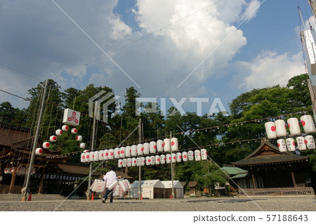 Preparation for the Mannen Festival at Taga Taisha, Shiga Prefecture 57188643