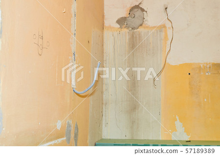Electric cable installed Electric cable installed 57189389