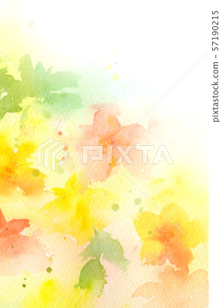 意想不到的花卉背景，垂直的水彩例證 57190215