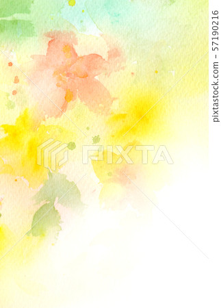 意想不到的花卉背景，垂直的水彩例證 57190216