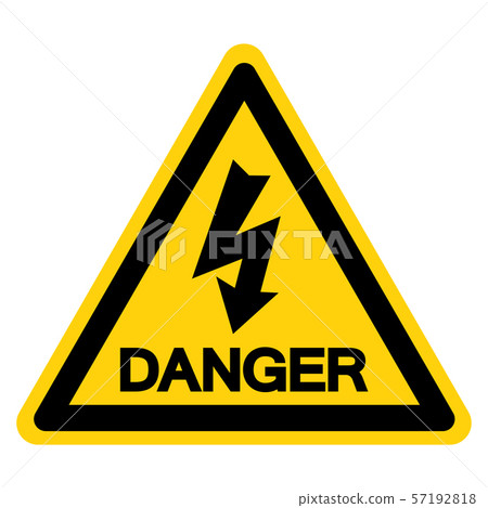 Danger High Voltage Symbol Sign, Vector 57192818