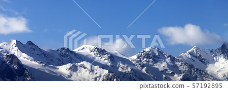 Winter mountains at nice sunny day Winter mountains at nice sunny day 57192895