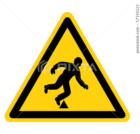 Danger Trip Hazard Symbol Sign,Vector 57193223