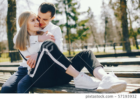cute couple in a city cute couple in a city 57193932