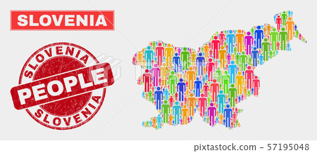 Slovenia Map Population Demographics and... - Stock Illustration ...