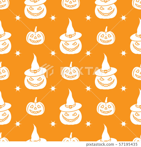 Halloween 2019 vector seamless pattern Pumpkins. Halloween 2019 vector seamless pattern Pumpkins. 57195435