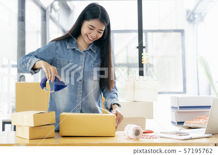 Online small business owner. 57195762