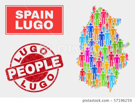 Lugo Province Map Population People and Grunge Stamp Seal Lugo Province Map Population People and Grunge Stamp Seal 57196259