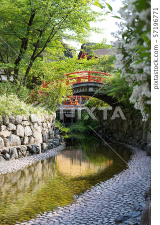Shimogamo Shrine，Wanbashi和Mitarai River 57196771
