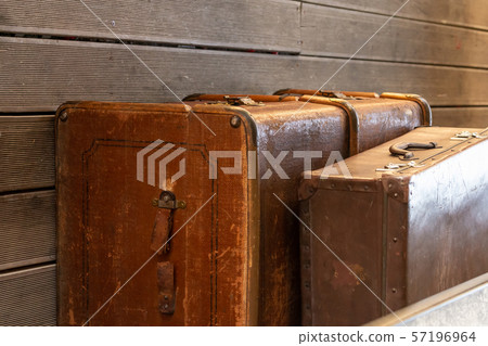 traditional luggage weathered old suitcase stand a traditional luggage weathered old suitcase stand a 57196964