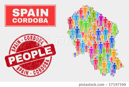 Cordoba Spanish Province Map Population People and Unclean Seal 57197399