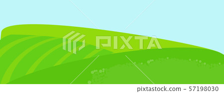 Bright cartoon summer fields landscape. 57198030