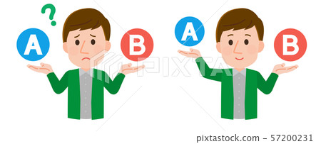 一個人將被比較插圖 57200231