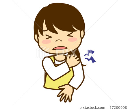 女性表達圍裙圖,驚嚇,上半身 女性表達圍裙圖,驚嚇,上半身 57200908