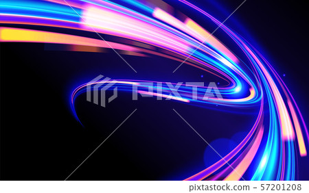 Cyberpunk Light Trails in Vector Cyberpunk Light Trails in Vector 57201208
