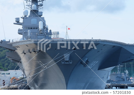 Izumo escort ship moored at Yokosuka base 57201830