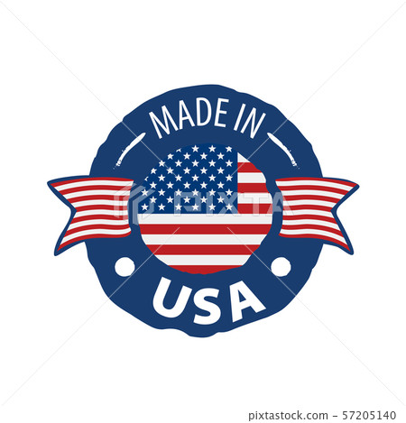USA flag, vector illustration on a white background 57205140
