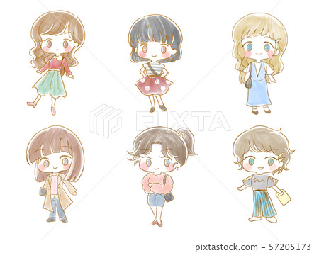 Fashionable girl Fashionable girl 57205173