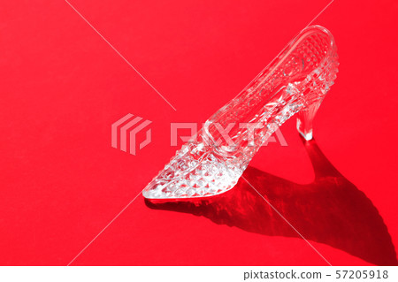 Glass Slipper On Red Glass Slipper On Red 57205918