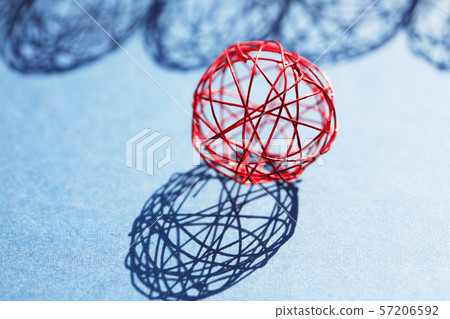 Wire Balls With Shadow 57206592