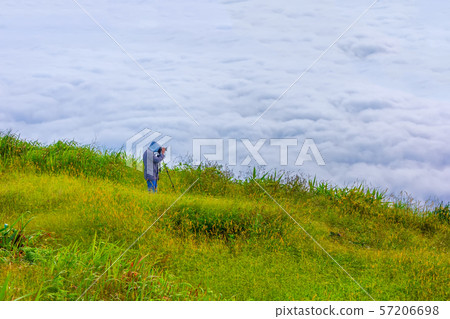 Beautiful Sunrise and mist at Phu Tubberk, Phetchabun Province, Thailand. 57206698