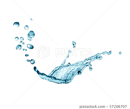 Water Splash On White 57206707