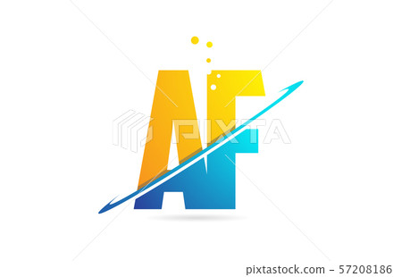 alphabet letter AF A F combination for logo - Stock Illustration ...