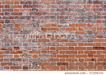Vintage orange red old brick wall Vintage orange red old brick wall 57208335