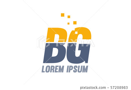 yellow blue BG B G alphabet letter logo company yellow blue BG B G alphabet letter logo company 57208983