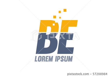 yellow blue BE B E alphabet letter logo company yellow blue BE B E alphabet letter logo company 57208984