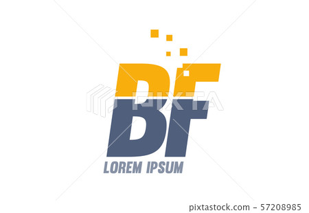 yellow blue BF B F alphabet letter logo company yellow blue BF B F alphabet letter logo company 57208985
