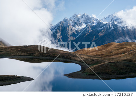 Mountain lake Koruldi in Svaneti Mountain lake Koruldi in Svaneti 57210127