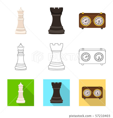 Vector design of checkmate and thin symbol. Set of checkmate and target stock symbol for web. Vector design of checkmate and thin symbol. Set of checkmate and target stock symbol for web. 57210403