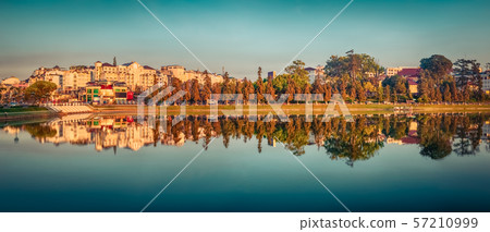 Xuan Huong Lake, Dalat, Vietnam. Panorama Xuan Huong Lake, Dalat, Vietnam. Panorama 57210999