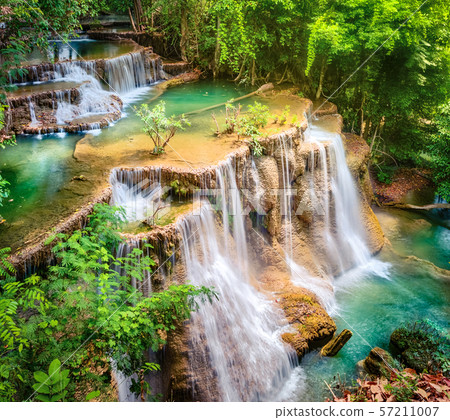 Beautiful waterfall Huai Mae Khamin, Thailand Beautiful waterfall Huai Mae Khamin, Thailand 57211007