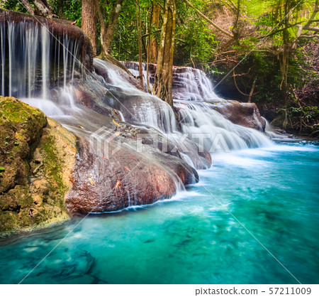 Beautiful waterfall Huai Mae Khamin, Thailand Beautiful waterfall Huai Mae Khamin, Thailand 57211009
