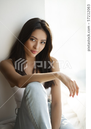 Asian Woman Portrait Indoors 57212063