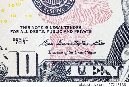 ten American dollars 57212188