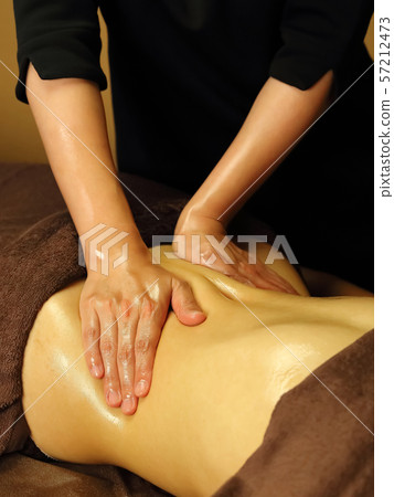 Hand treatment treatment Esthetician hand 57212473