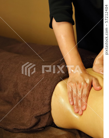 Hand treatment treatment Esthetician hand 57212484