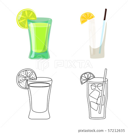 Vector illustration of cafe and Latin symbol. Set of cafe and national stock symbol for web. Vector illustration of cafe and Latin symbol. Set of cafe and national stock symbol for web. 57212635