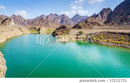 Hatta Lake in Dubai, UAE 57212731