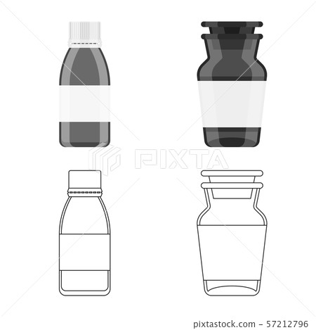 Isolated object of retail and healthcare logo. Collection of retail and wellness vector icon for 57212796