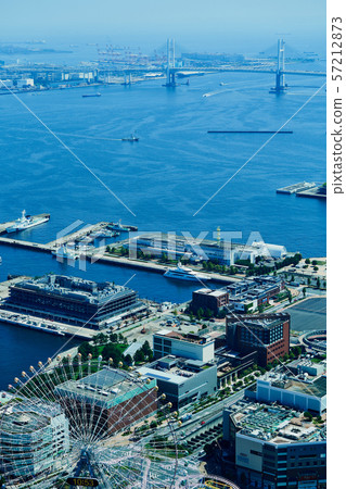 Yokohama Port and Minato Mirai's scenery Yokohama Port and Minato Mirai's scenery 57212873