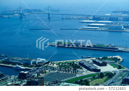 Yokohama Port and Minato Mirai's scenery 57212881