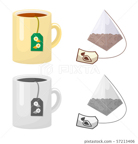 Vector design of healthy and floral logo. Set of healthy and gradient stock vector illustration. 57213406