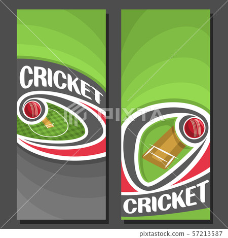 Vector banners for Cricket game - Stock Illustration [57213587] - PIXTA