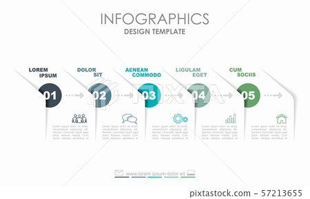 Infographic design template with place for your data. Vector illustration. 57213655